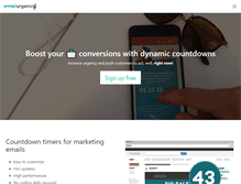 Tablet Screenshot of emailurgency.com